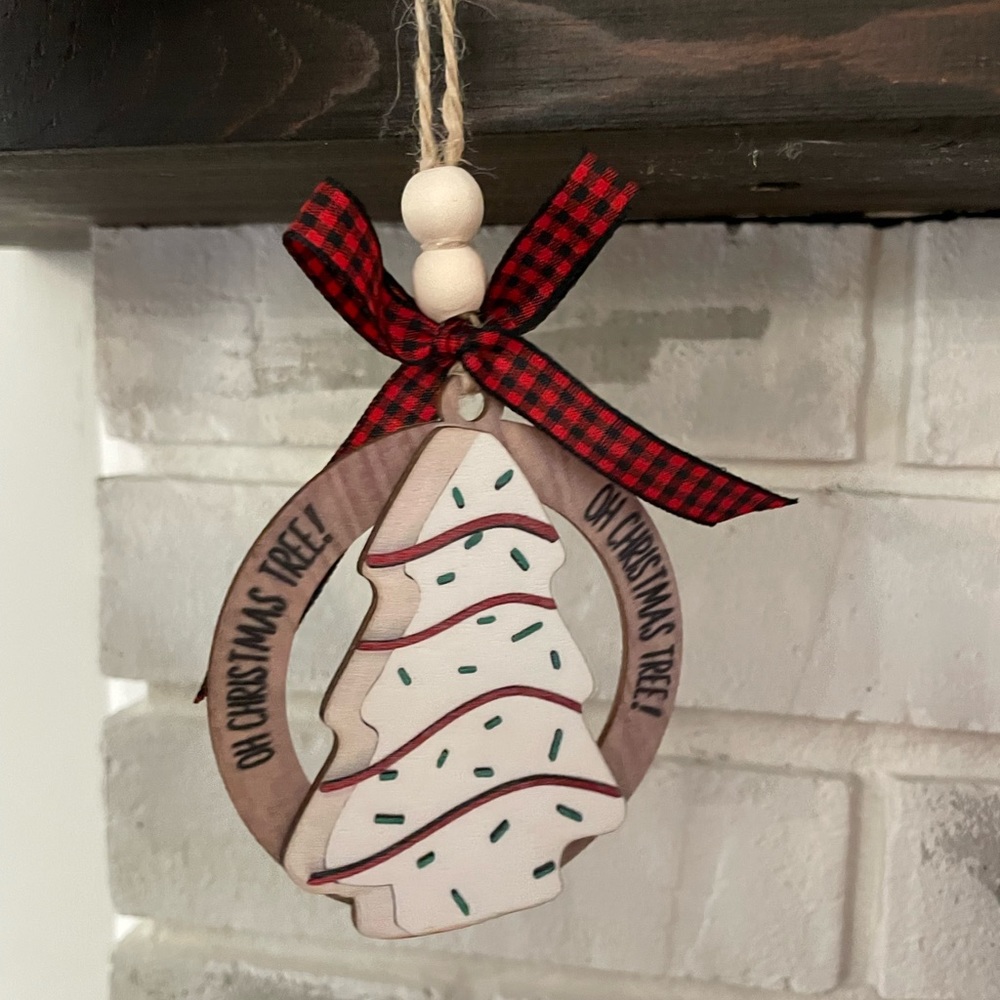 Little Debbie Christmas Tree Ornament - Laser Cut Wooden